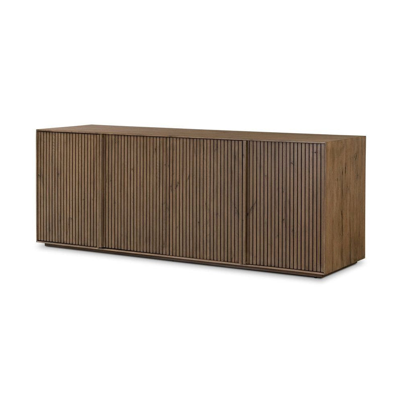 Alternate view of Ismene Sideboard, featuring matte finish, wood, oak veneer, and enclosed cabinet storage.