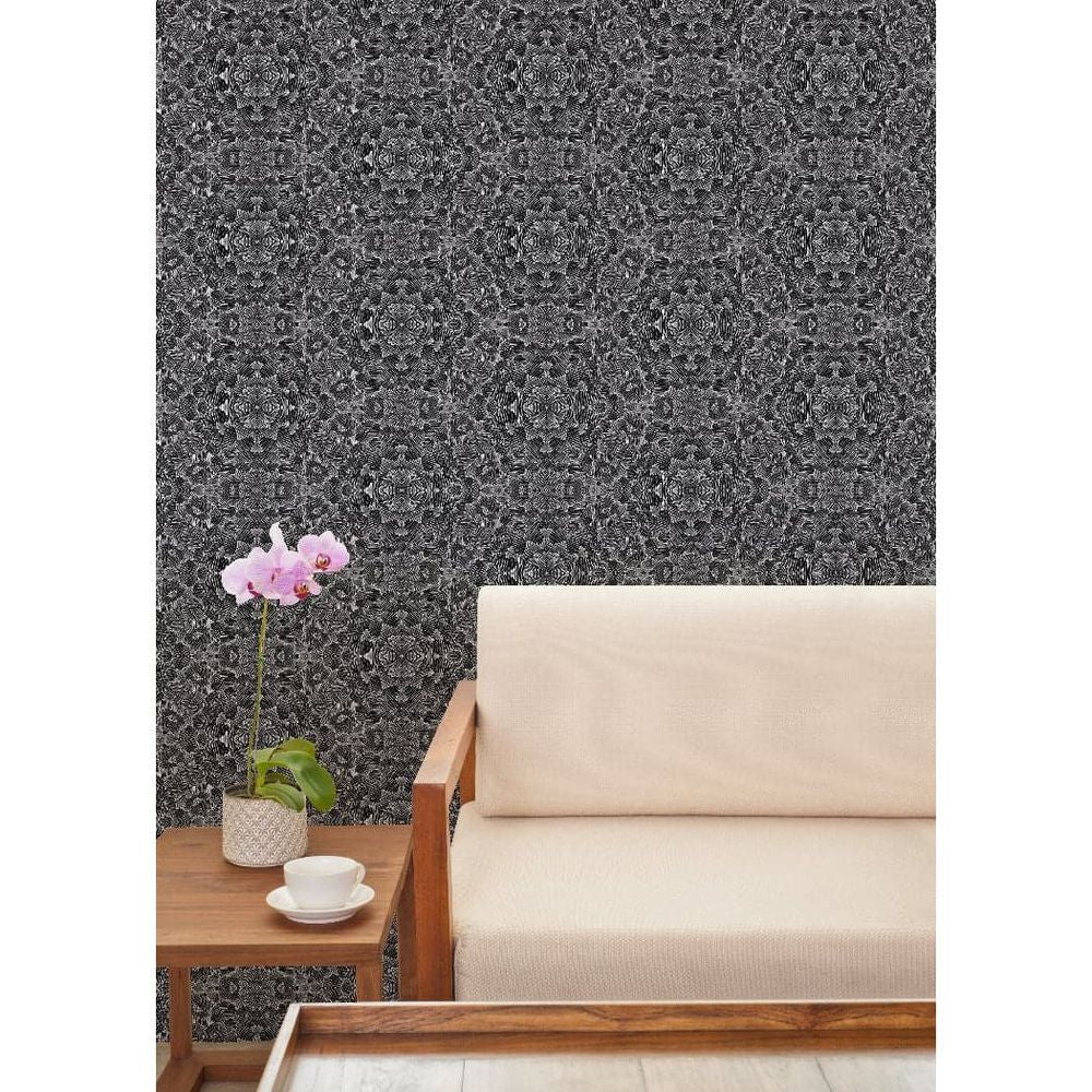 Alternate view of Olio Wallpaper, featuring matte finish, paper, and full-wall surface coverage.