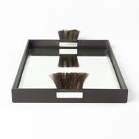 Serveware: Trays Harrington Tray-Graphite Leather