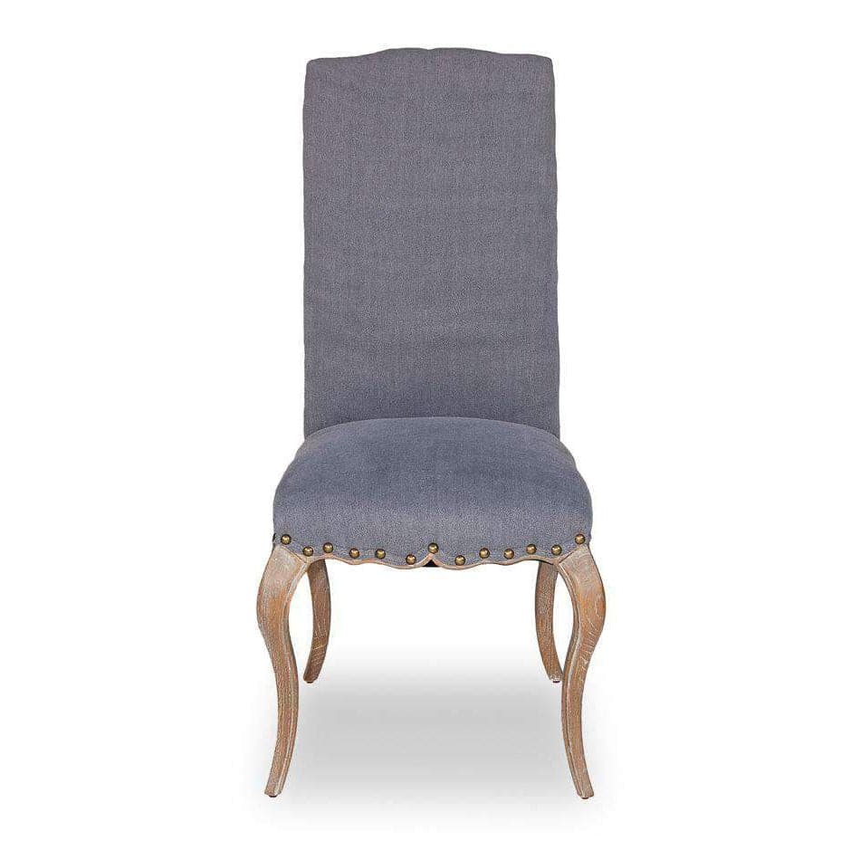 Thorne Side Chair (2 Pc Minimum), shown in gray-blue and weathered light wood with fabric, wood, and armless side chair.
