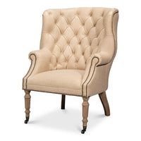 Welsh Cappuccino Leather Chair