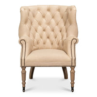 Welsh Cappuccino Leather Chair - product view 2