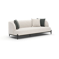 Alternate view of Madera Sofa 96 in cream and off-white.