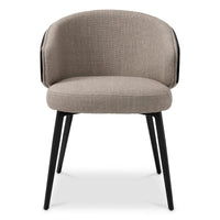 Alternate view of Dining Chair Camerota Scalea Grey in beige and black.