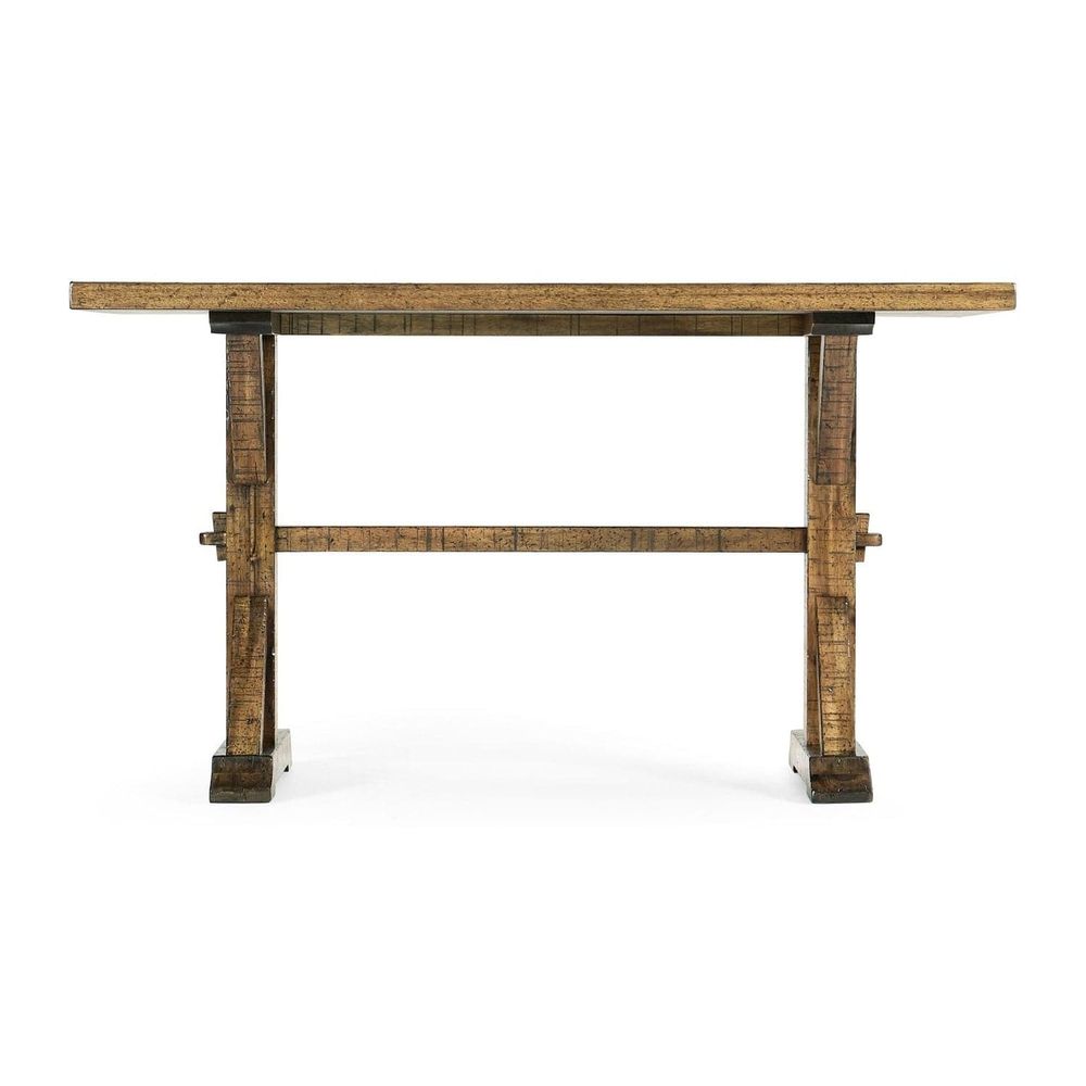 Solid Wood Dining Table-Jonathan Charles-JCHARLES-491059-90L-CFW-Dining TablesCountry Walnut-90"-30-France and Son