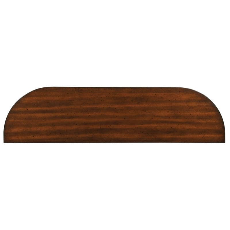 Alternate view of Gramercy Console Table in medium brown and rich mahogany brown.
