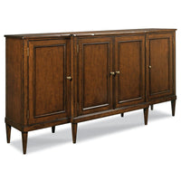 Cerise Sideboard, shown in warm medium brown and cherry brown with hardwood solids and cherry veneer.