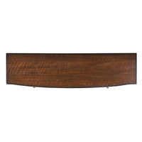 Alternate view of Graham Hall Table in dark brown and walnut brown.