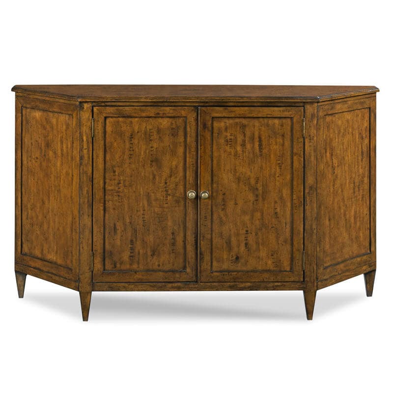 Sonoma Storage Cabinet, shown in medium brown and golden amber with wood, hardwood, and enclosed double-door storage.