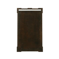 Alternate view of Armand Wall Mirror in medium walnut brown and antique champagne gold.