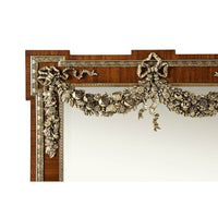 Additional view of Armand Wall Mirror in medium walnut brown and antique champagne gold.