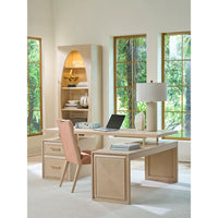 Alternate view of Apogee Modular Return, featuring matte finish, wood, wood veneer, and modular desk return.