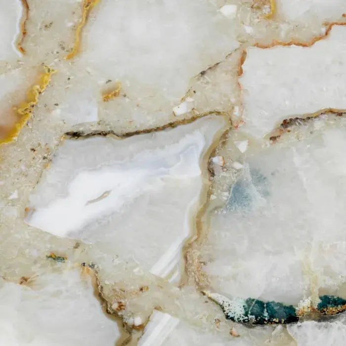 Additional view of Tray Sonora Round Agate Stone, featuring polished finish, agate stone, and a flat serving/display surface.