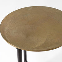 Circle Etched Accent Table-Global Views-GVSA-7.91062-Side TablesBlack Nickel-6-France and Son