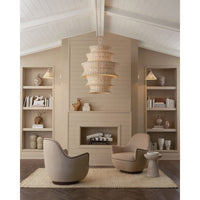 Basket White Swing-Arm Wall Sconce