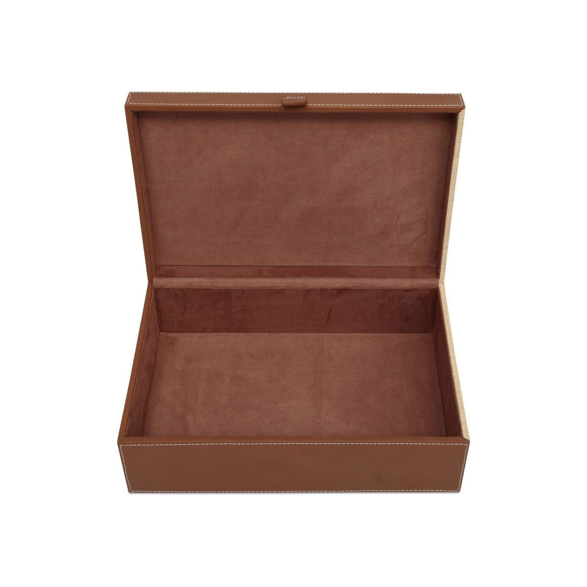 Boxes Leather & Raffia Box Set of 2
