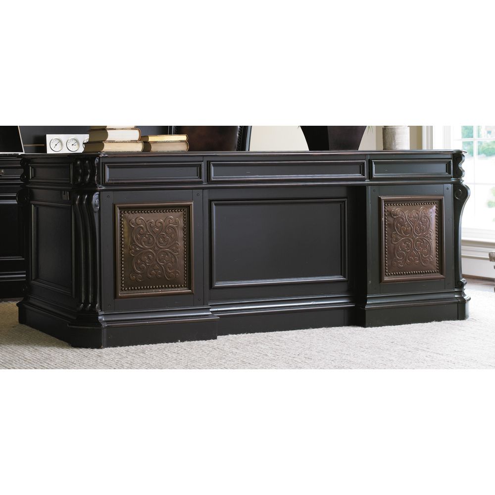 Desks Telluride 76'' Executive Desk w/Leather Panels