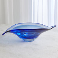 Bowls Bent Leaf Bowl-Blue-Sm