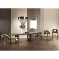 Alternate view of Chain Pendant, featuring high-polish mirror finish, metal, brass, and ceiling chain suspension.