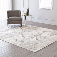 Alternate view of Mirror Match Marble Rug, featuring matte finish, wool or wool-blend pile, and soft textile floor covering.