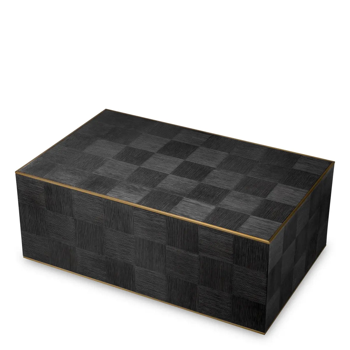 Additional view of Coffee Table Ashbury Charcoal Grey Oak Veneer in charcoal grey and black.