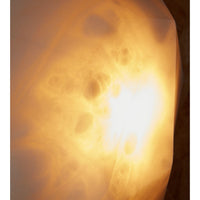 Alternate view of Briolette Sconce, featuring polished finish, alabaster, translucent stone, and wall-mounted sconce.