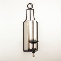 Alternate view of Classic Wall Sconce, featuring polished accent finish, metal, iron, and wall-mounting hardware.