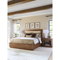 Additional view of Pendry Upholstered Panel Bed 6/6 King, featuring wood, upholstery fabric, and upholstered headboard panel.