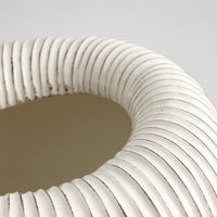 Baleen Cachepot - Ivory W/Brown Edges-Global Views-GVSA-7.30166-Vases-4-France and Son