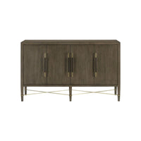 Additional view of Verona Chanterelle Sideboard in muted taupe-brown and charcoal-brown.