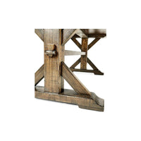 Solid Wood Dining Table-Jonathan Charles-JCHARLES-491059-90L-CFW-Dining TablesCountry Walnut-90"-13-France and Son