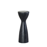 Marble Tower Table-Global Views-GVSA-9.93034-Side TablesSmall-Black-4-France and Son