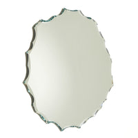 Additional view of Chiseled Mirror in clear and silver, featuring beveled finish and wall-mounting.