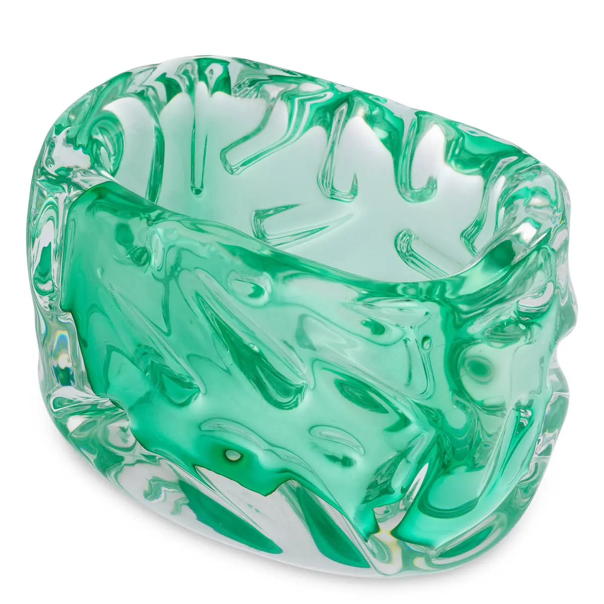 Bowl Avoir Turquoise Green Glass - image 4