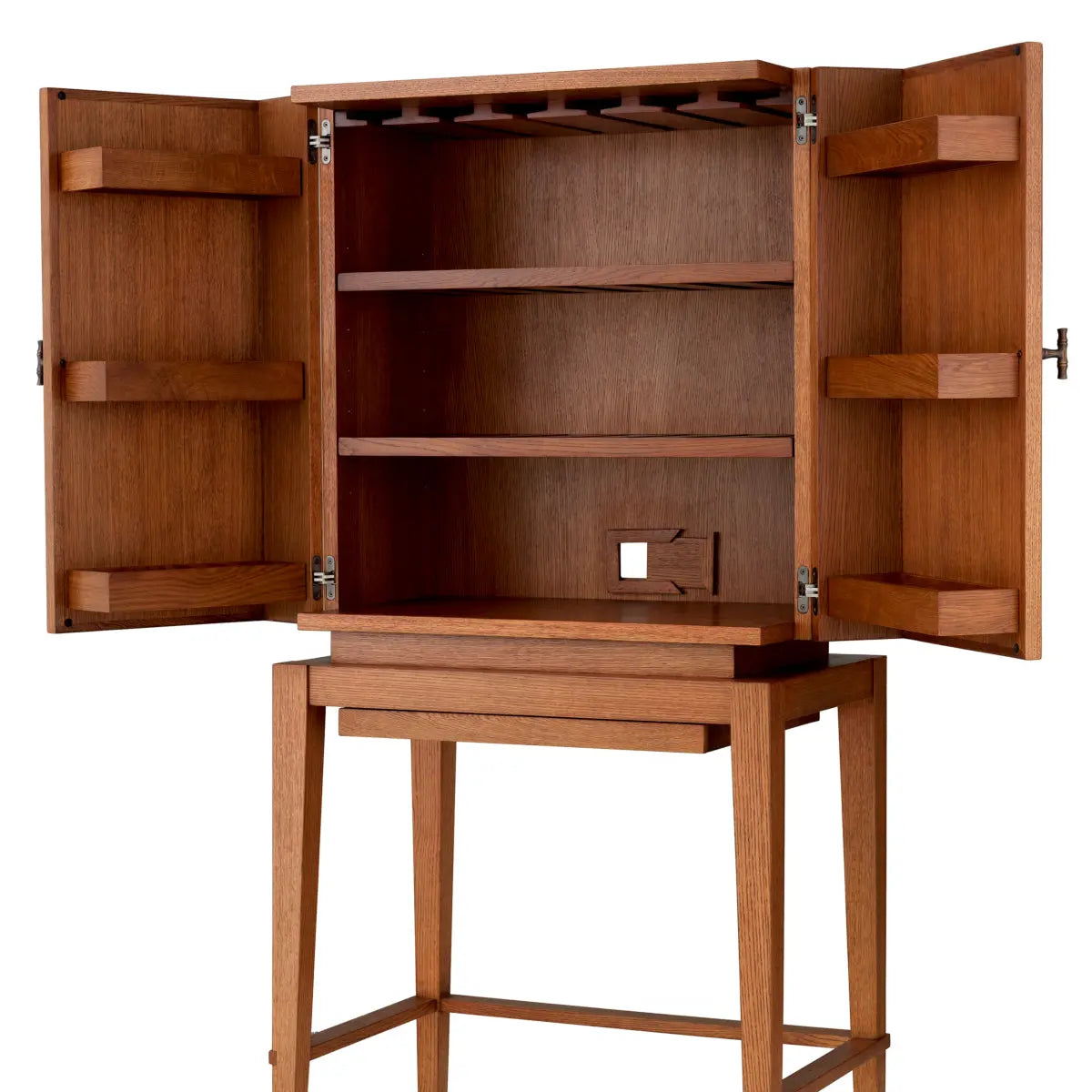 Bar Cabinet Borchard Caramel Oak Veneer - image 4