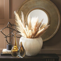 Alternate view of Baleen Cachepot, featuring matte finish, ceramic, and open top vessel.