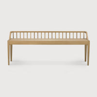 Spindle Bench - Oak view