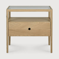 Spindle Bedside Table - Oak view