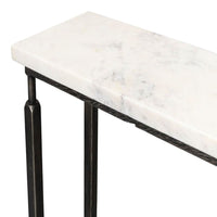 Mykos Narrow Marble Console Table