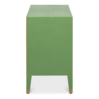 Gabriella Two-Drawer Shagreen Nightstand
