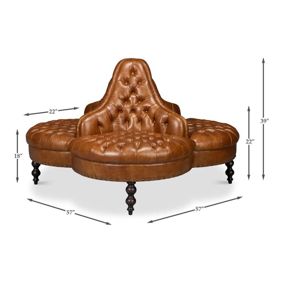 Lobby Sofa Cuba Brown