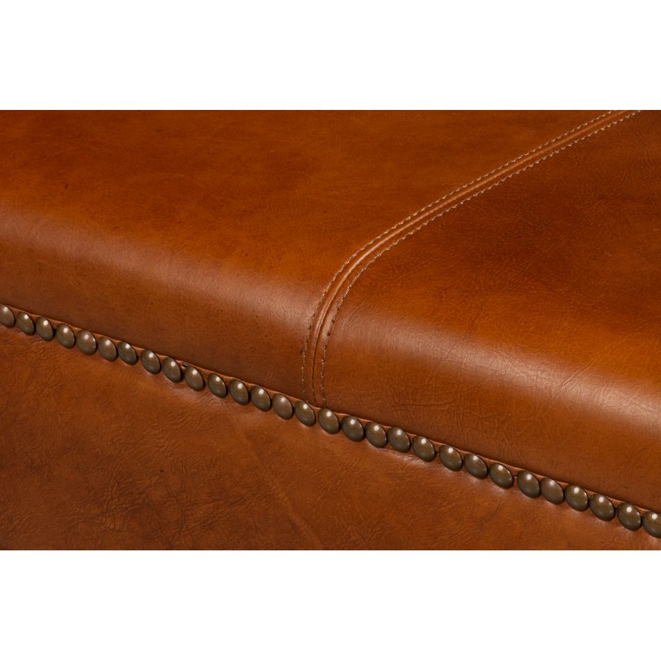 Streetman Cocktail Ottoman, Havana Brown - product view 9