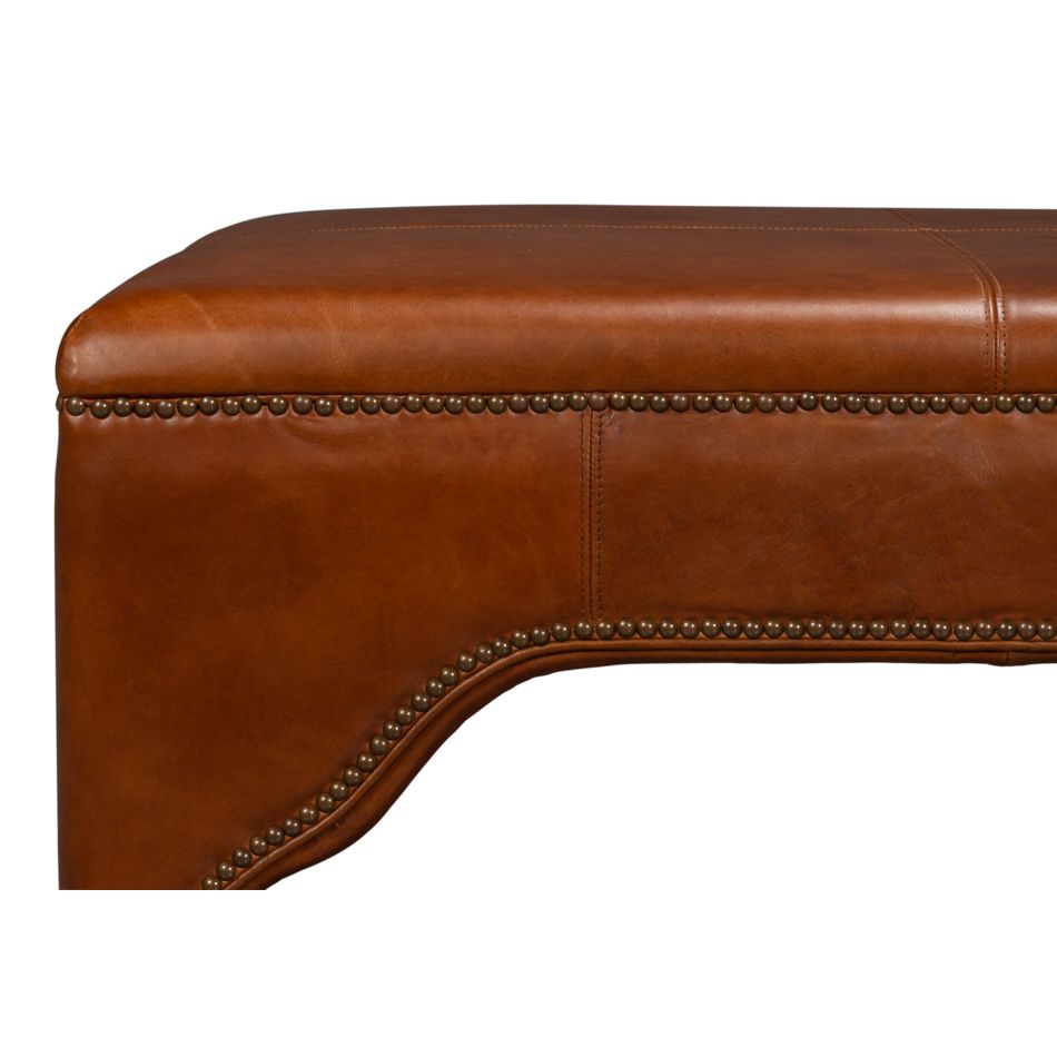Streetman Cocktail Ottoman, Havana Brown - product view 6