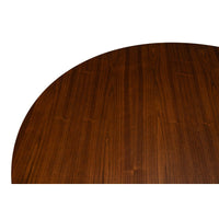 Additional view of Vero Cocktail Table in dark walnut brown and medium brown.