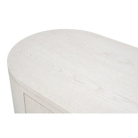 Additional view of Vero Console Table in off-white and cream.