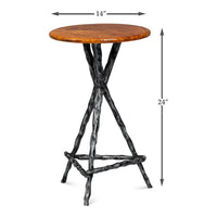 Planter's Table - Antique Pewter - product view 7