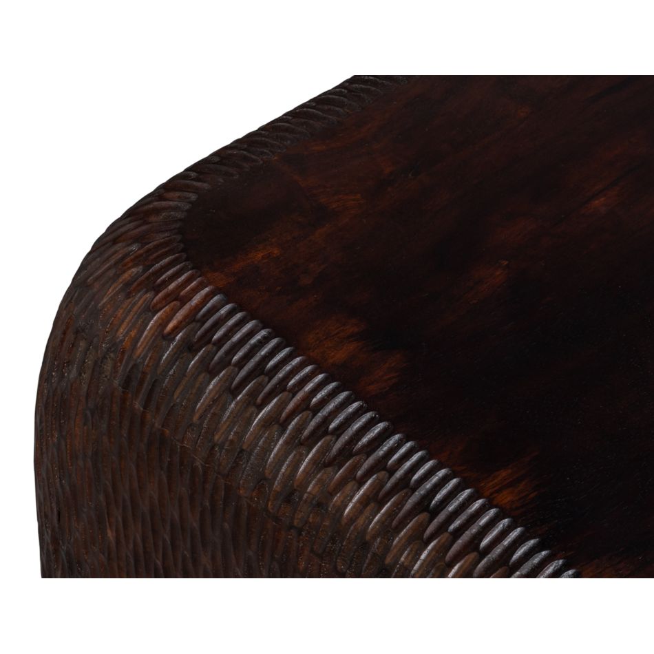 Molten Carved Side Table - product view 10