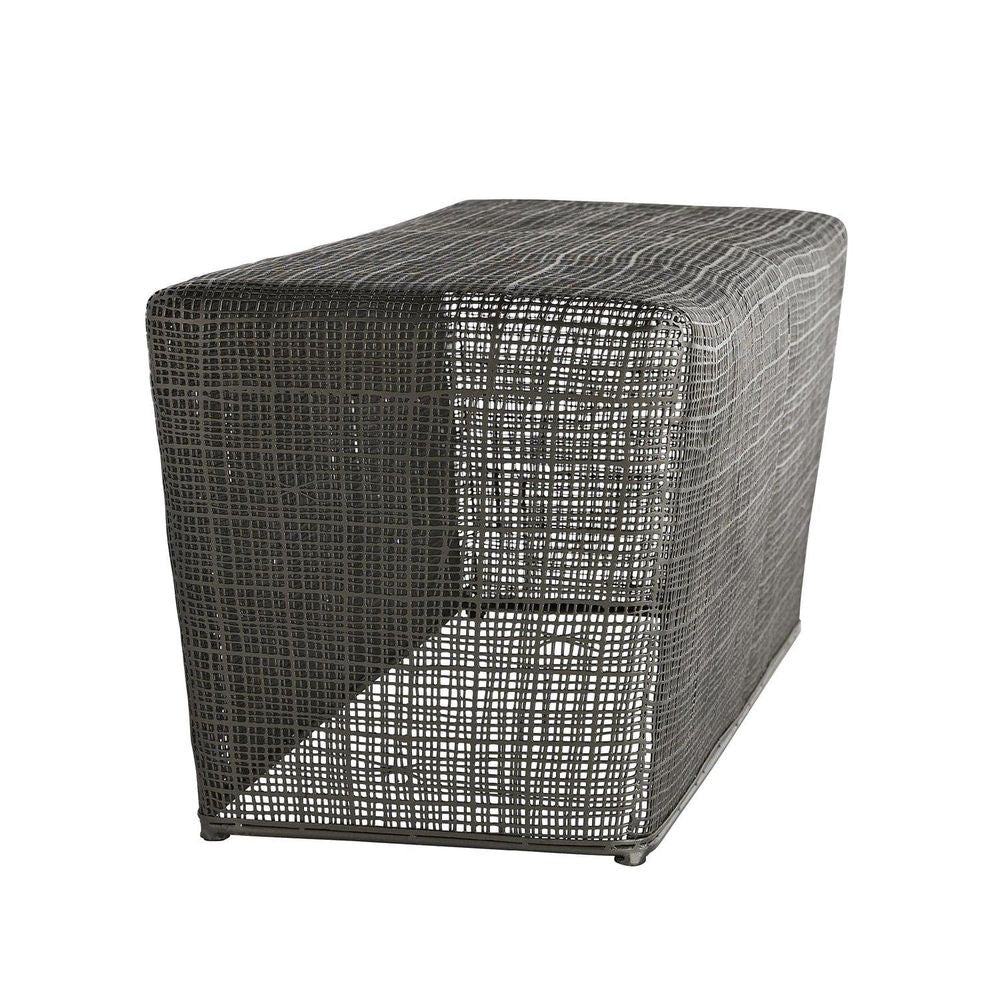 Additional view of Theo Bench/Cocktail Table in charcoal and dark graphite.