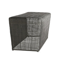 Additional view of Theo Bench/Cocktail Table in charcoal and dark graphite.