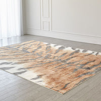 Alternate view of Tiger Stripe Rug, featuring plush pile finish, cotton, and large rectangular floor coverage.